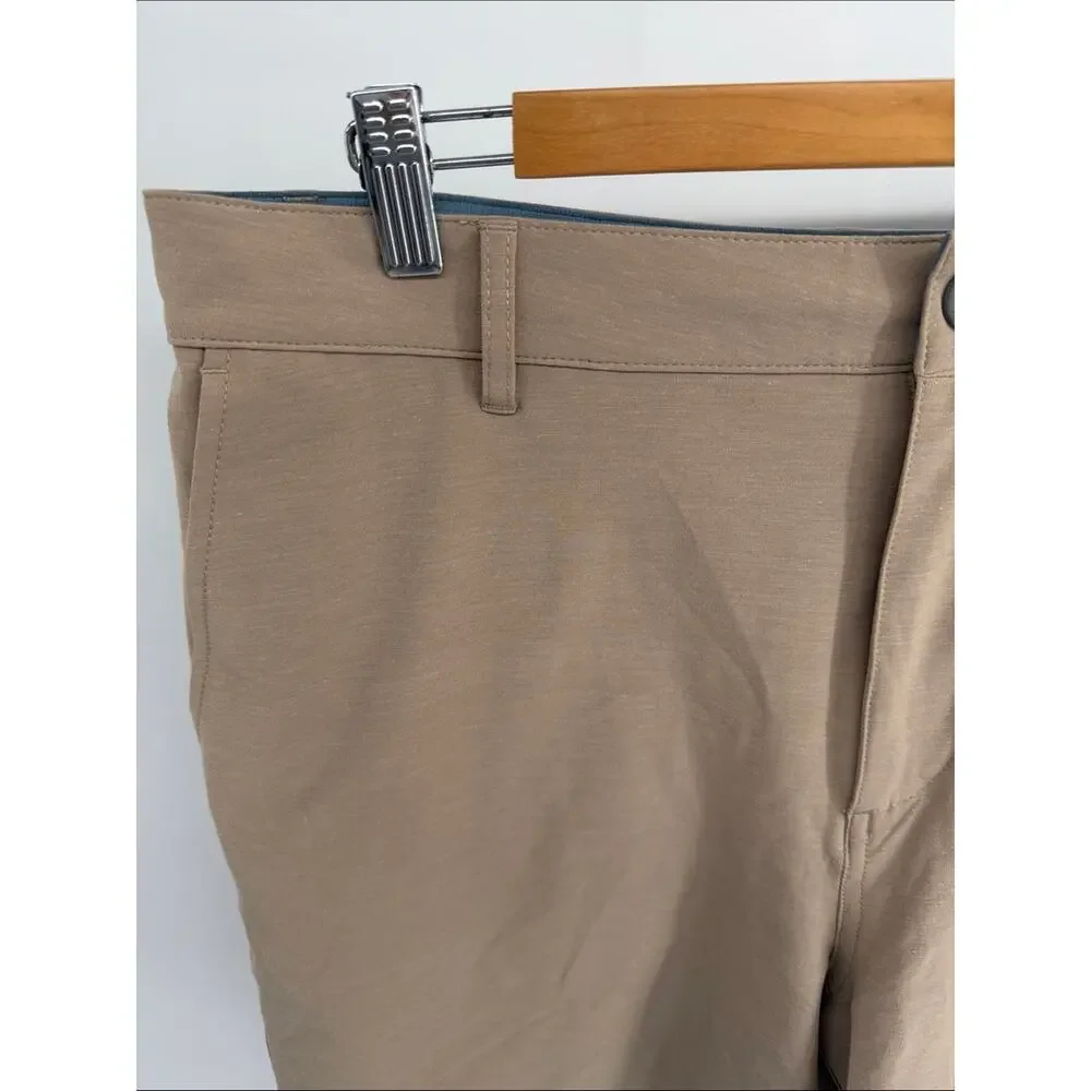 Faherty All Day flat front 7” quick dry hybrid shorts sz 35